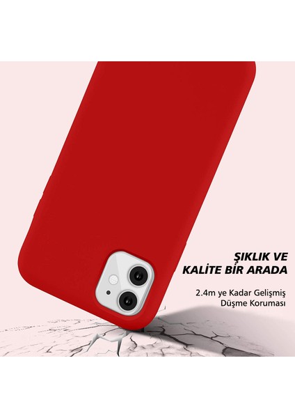 Samsung Galaxy A50 ile Uyumlu Kılıf Soft Premier Renkli Silikon ile Uyumlu Kapak - Kırmızı indirimleri