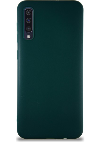 Samsung Galaxy A50S Kılıf Soft Premier Renkli Silikon Kapak - Yeşil