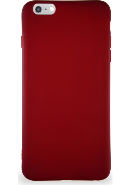 Apple iPhone 6 Plus Kılıf Soft Premier Renkli Silikon Kapak - Mürdüm