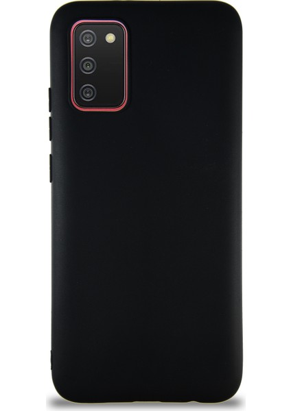 Samsung Galaxy A02S Kılıf Soft Premier Renkli Silikon Kapak - Siyah