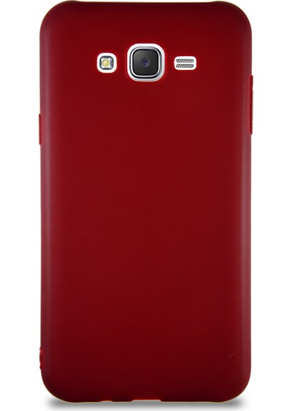 Samsung Galaxy J7 Core Kılıf Soft Premier Renkli Silikon Kapak - Mürdüm