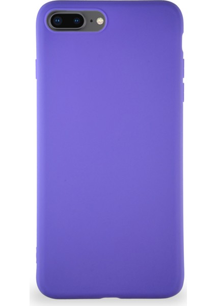 Apple iPhone 7 Plus Kılıf Soft Premier Renkli Silikon Kapak - Mor