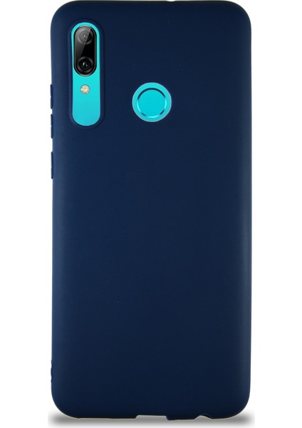 Huawei P Smart 2019 Kılıf Soft Premier Renkli Silikon Kapak - Lacivert