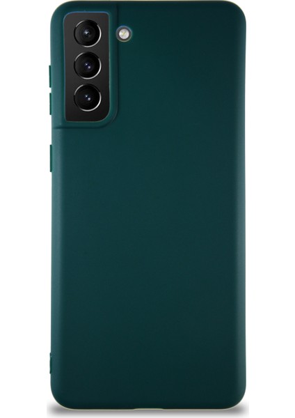Samsung Galaxy S21 Plus Kılıf Soft Premier Renkli Silikon Kapak - Yeşil