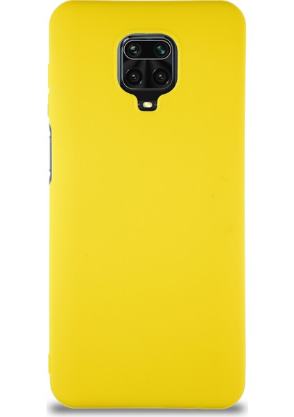 Xiaomi Redmi Note 9 Pro Kılıf Soft Premier Renkli Silikon Kapak - Sarı