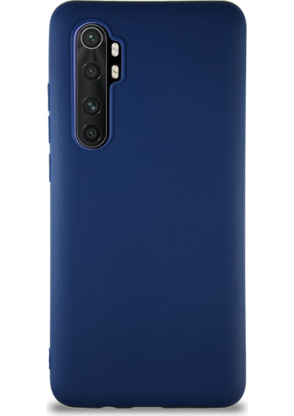 Xiaomi Mi Note 10 Lite Kılıf Soft Premier Renkli Silikon Kapak - Lacivert