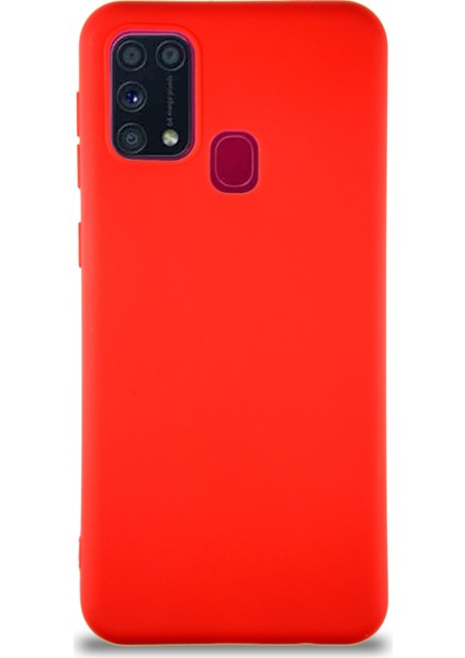 Samsung Galaxy M31 Kılıf Soft Premier Renkli Silikon Kapak - Kırmızı