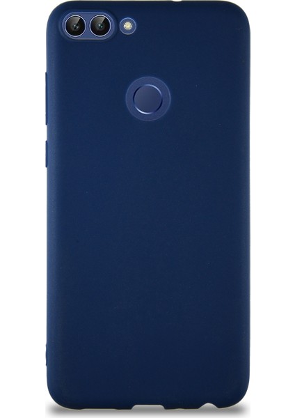 Huawei P Smart Kılıf Soft Premier Renkli Silikon Kapak - Lacivert