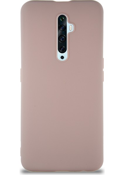 Oppo Reno 2z Kılıf Soft Premier Renkli Silikon Kapak - Pudra