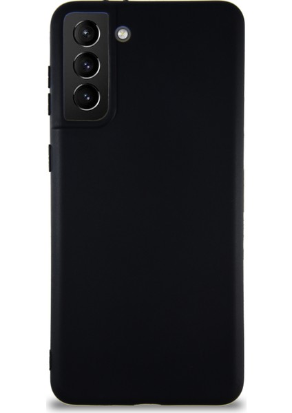 Samsung Galaxy S21 Plus Kılıf Soft Premier Renkli Silikon Kapak - Siyah