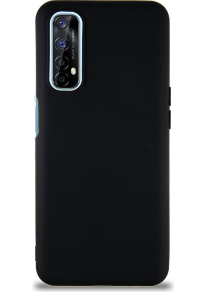 Realme 7 Kılıf Soft Premier Renkli Silikon Kapak - Siyah