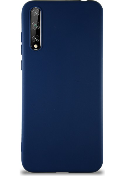 Huawei P Smart S Kılıf Soft Premier Renkli Silikon Kapak - Lacivert