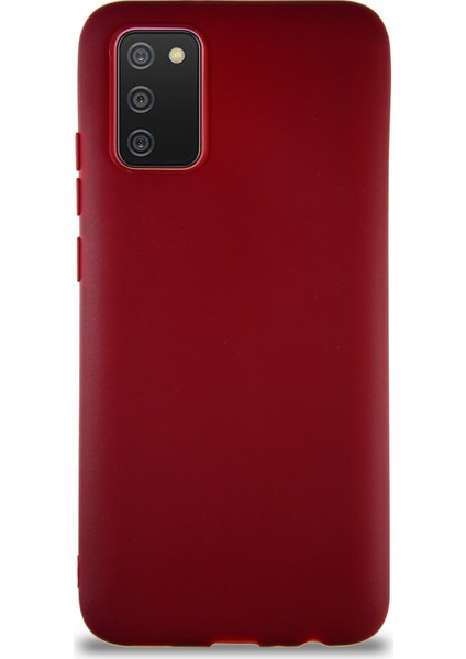 Samsung Galaxy A02S Kılıf Soft Premier Renkli Silikon Kapak - Mürdüm