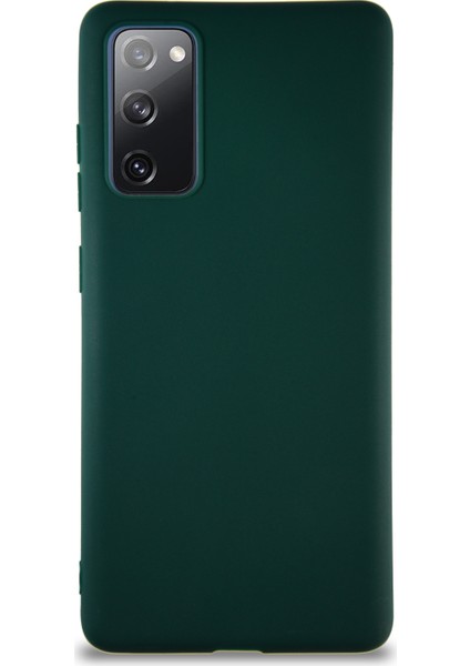 Samsung Galaxy S20 Fe Kılıf Soft Premier Renkli Silikon Kapak - Yeşil