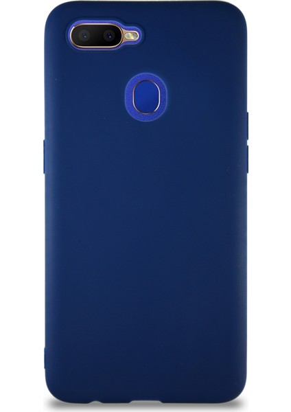 Oppo A5S Kılıf Soft Premier Renkli Silikon Kapak - Lacivert