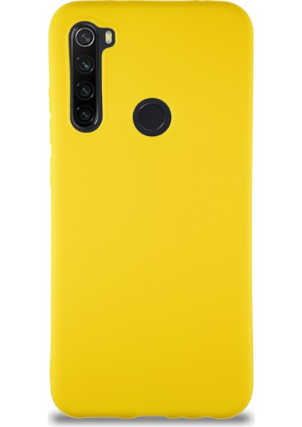 Xiaomi Redmi Note 8 Kılıf Soft Premier Renkli Silikon Kapak - Sarı