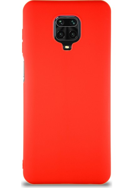 Xiaomi Redmi Note 9 Pro Kılıf Soft Premier Renkli Silikon Kapak - Kırmızı