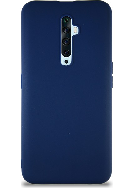 Oppo Reno 2z Kılıf Soft Premier Renkli Silikon Kapak - Lacivert