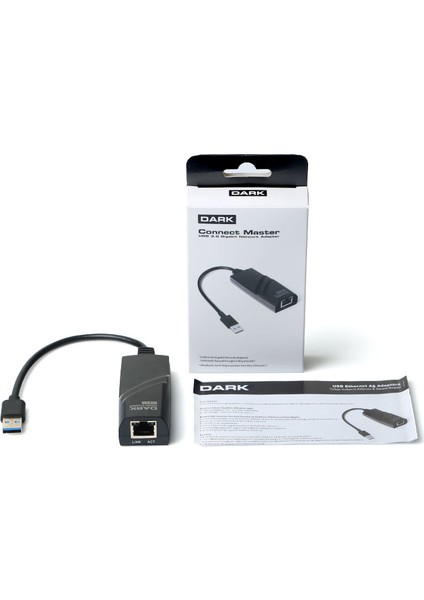 USB 3.0 To Ethernet Çevirici Dönüştürücü Adaptör (Gigabit DESTEKLI)(DK-NT-U3GLAN2)