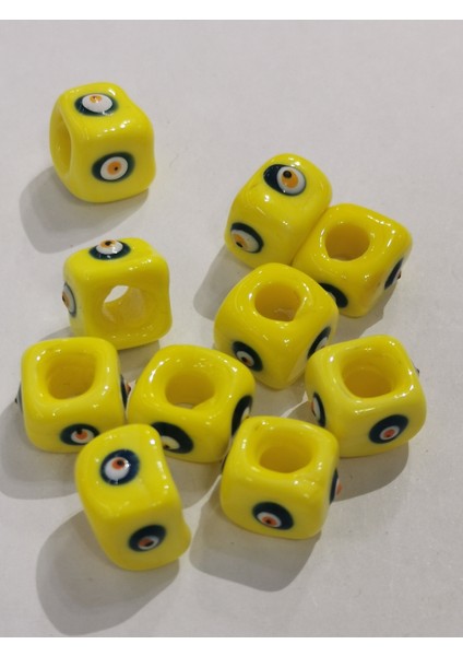 Cam Nazar Bordum Boncuğu 07-08 mm 50 Adet