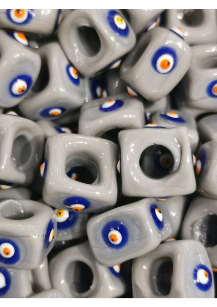 Cam Nazar Bordum Boncuğu 10-12 mm 10 Adet fiyatları