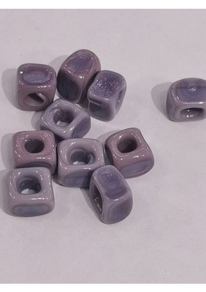 Cam Nazar Bordum Boncuğu 07-08 mm 10 Adet