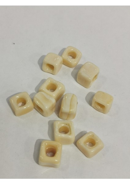 Cam Nazar Bordum Boncuğu 10-12 mm 10 Adet