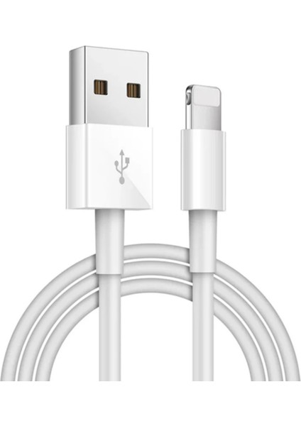 Lightning USB Hızlı Şarj ve Data Kablosubeyaz