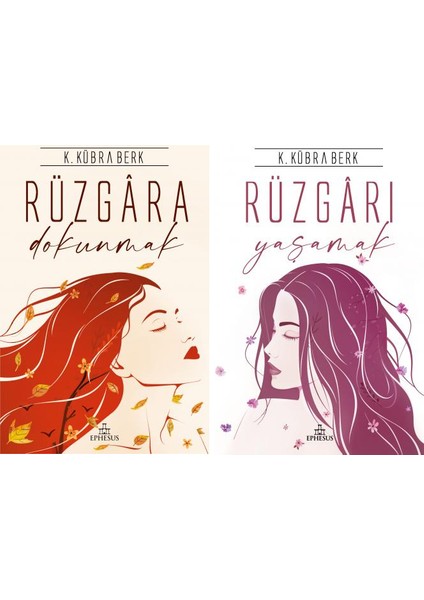 K. Kübra Berk 2 Kitap Set Ciltli - Rüzgara Dokunmak - Rüzgarı Yaşamak