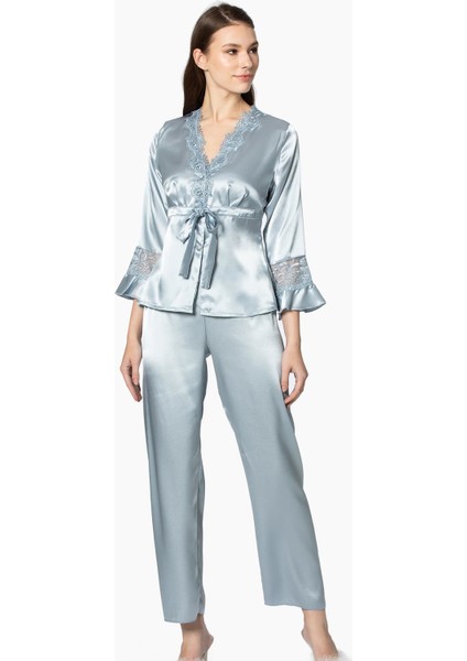 Kadın Çeyizlik Altılı Pijamalı Takım 6025 modelleri