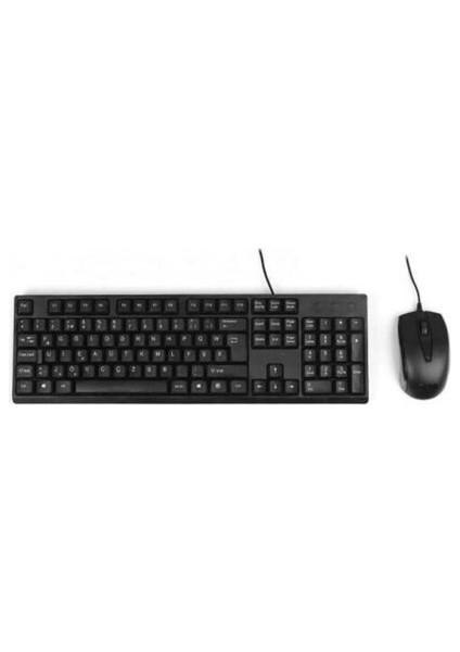 KM100 Kablolu Klavye Mouse Set