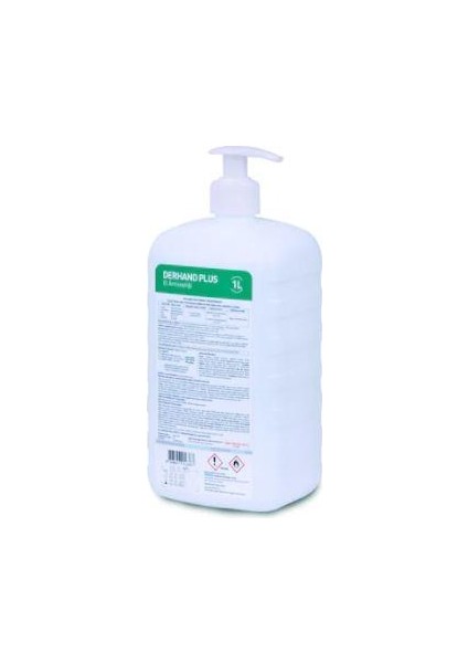 El Dezenfektanı Pompalı Derhand Plus 1 Lt - 12 Adet