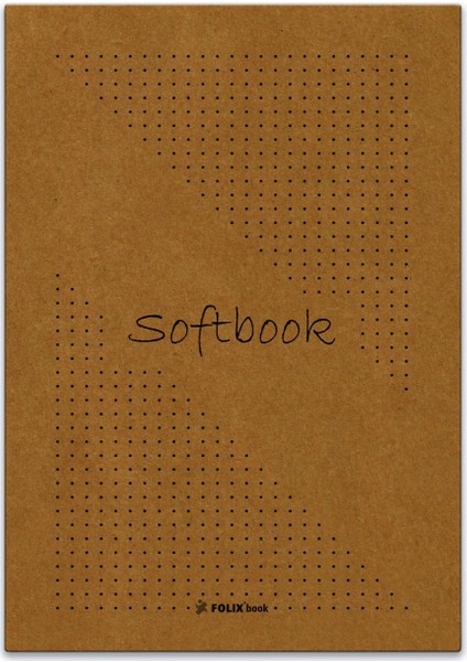Softbook Noktalı Defter Kraft Kapak 50 Yaprak 15,5 x 23 cm
