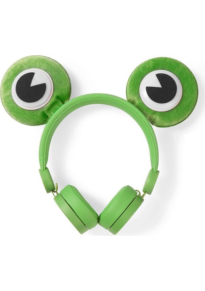 Freddy Frog Yeşil Çıkarılabilir Aksesuarlı Kulak Üstü Çocuk Kulaklığı fiyatları