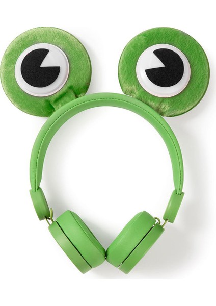 Freddy Frog Yeşil Çıkarılabilir Aksesuarlı Kulak Üstü Çocuk Kulaklığı modelleri