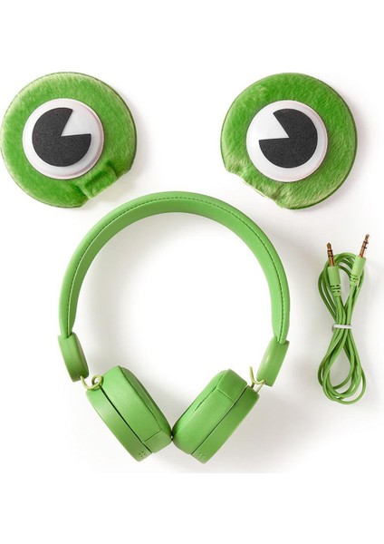 Freddy Frog Yeşil Çıkarılabilir Aksesuarlı Kulak Üstü Çocuk Kulaklığı indirimleri