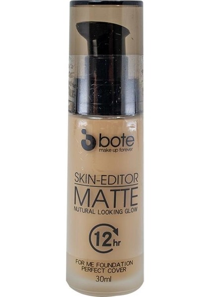 Makeup Liquid Foundation Skin Editor Matte Nutural Looking Glow 03 30 ml
