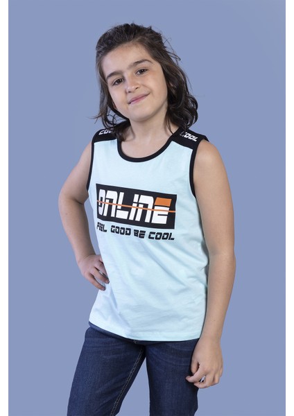 Erkek Çocuk Omuz Kısmı Online Baskılı Atlet