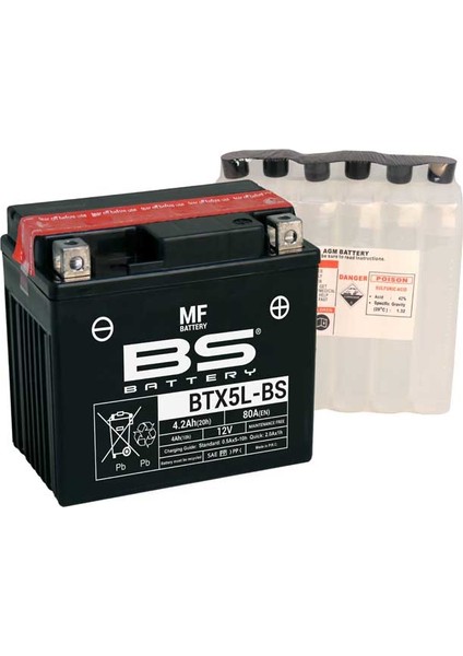 BS Battery Bs MF-BTX5L-BS Motosiklet Aküsü