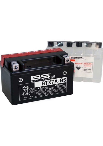 MF-BTX7A- Motosiklet Aküsü