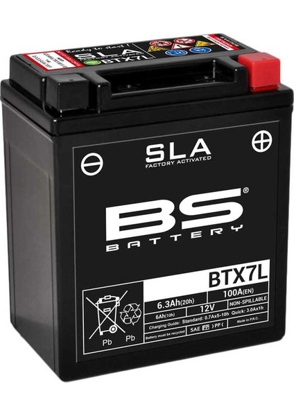 SLA-BTX7L (Sla) Motosiklet Aküsü