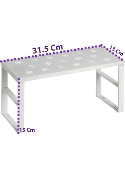 2 Adet Küçük Dolap Içi Düzenleyici Raf