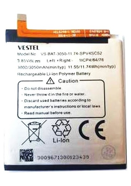 Vestel Venus Z20 Batarya