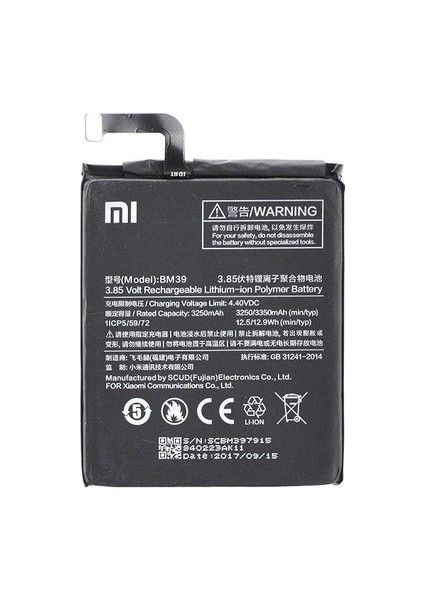 Xiaomi Mi6 BM39 Batarya