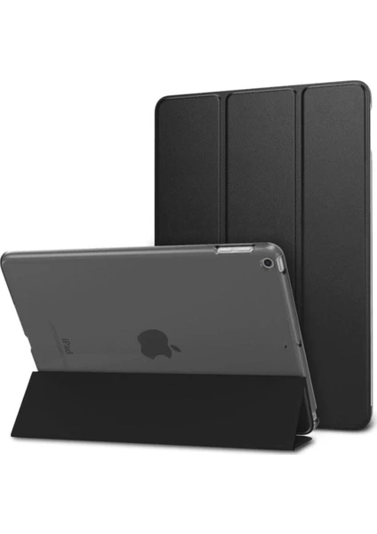 Teknetstore Apple Ipad 8. ve 9. Nesil 2020 /2021 10.2 Inç Tablet Uyumlu Flip Smart Standlı Akıllı Kılıf Smart Cover Siyah