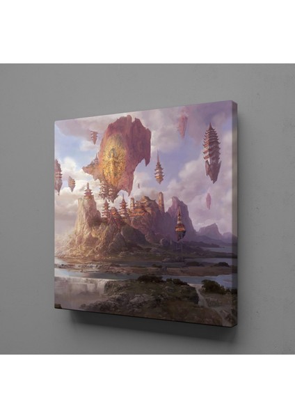 Gökyüzündeki Şatolar 110 x 110 cm