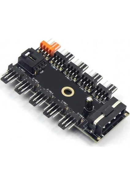 PX-4337 4 Pin Girişli 10 Port Fan Çoklayıcı Kart