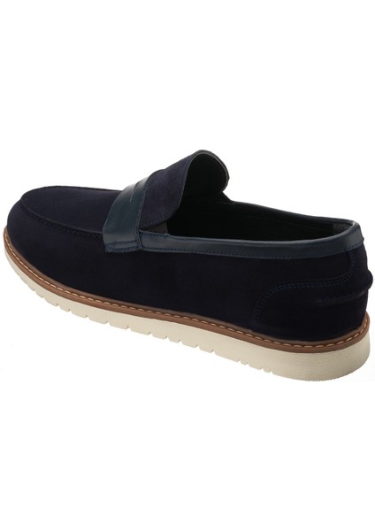 AYL1112 Lacivert Süet Termo Taban 4 Mevsim Büyük Numara Erkek Ayakkabısı modelleri