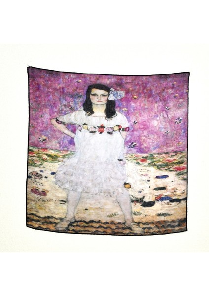 Gustav Klimt Mada Primavesi Desenli Bandana