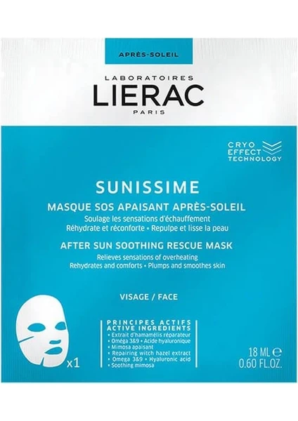 Sunissime After Sun Soothing Rescue Mask 18 ml